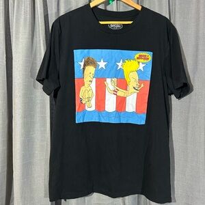 Beavis and Butt-Head USA Black T-Shirt